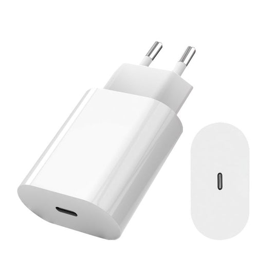 20W USB-C Fast Charger with 2m Cable - White