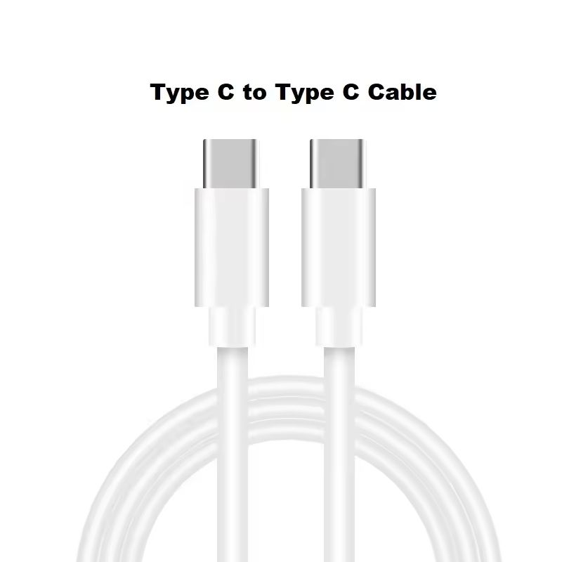 USB-C to USB-C Cable 2m - White 2 Pack