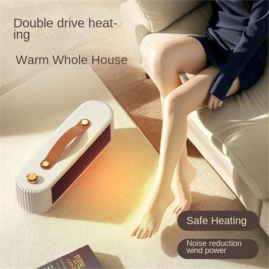 Vintage PTC Ceramic Desktop Heater - White