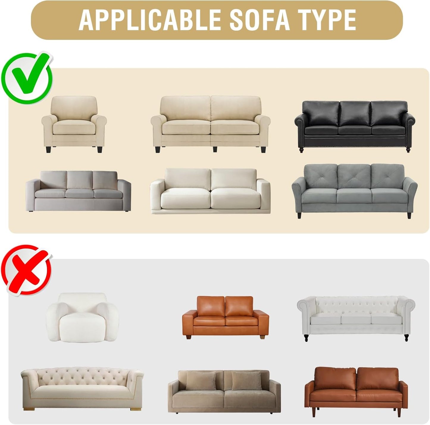 Jacquard Sofa Slipcover with Waterproof Seat Furniture Protector 1 Piece Stretch Covers Elastic Bottom for Kids, Pets, Dog(Armchair, Sea Grass) Grass Armchair