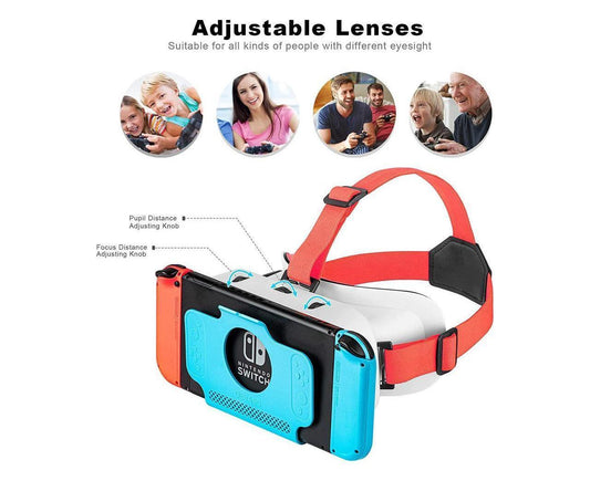Nintendo Switch 3D VR (Virtual Reality) Glasses