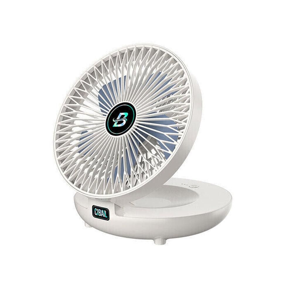 Wall-Mount Rechargeable Fan - Blue