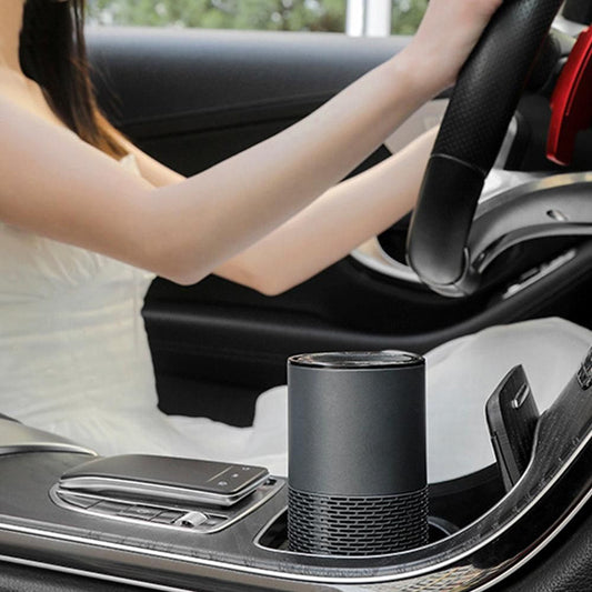 Portable Negative Ion Air Purifier - Grey