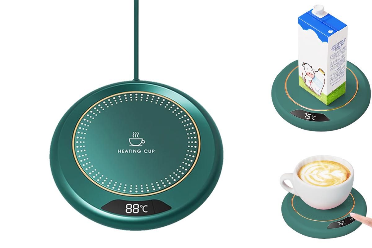 Electric Coffee Mug Warmer - Green