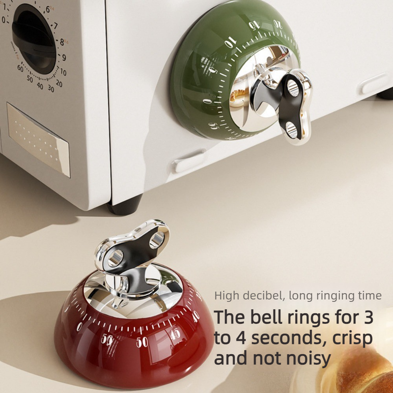 Vintage Magnetic Kitchen Timer - Green