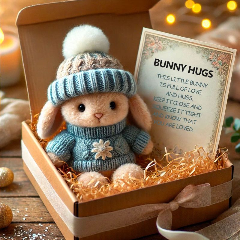 Hug Bunny Easter Gift Box - Blue