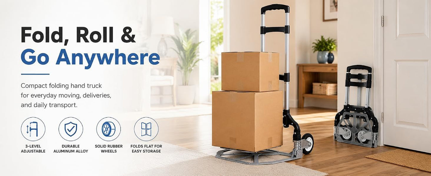 Folding Hand Truck with Telescopic Handle