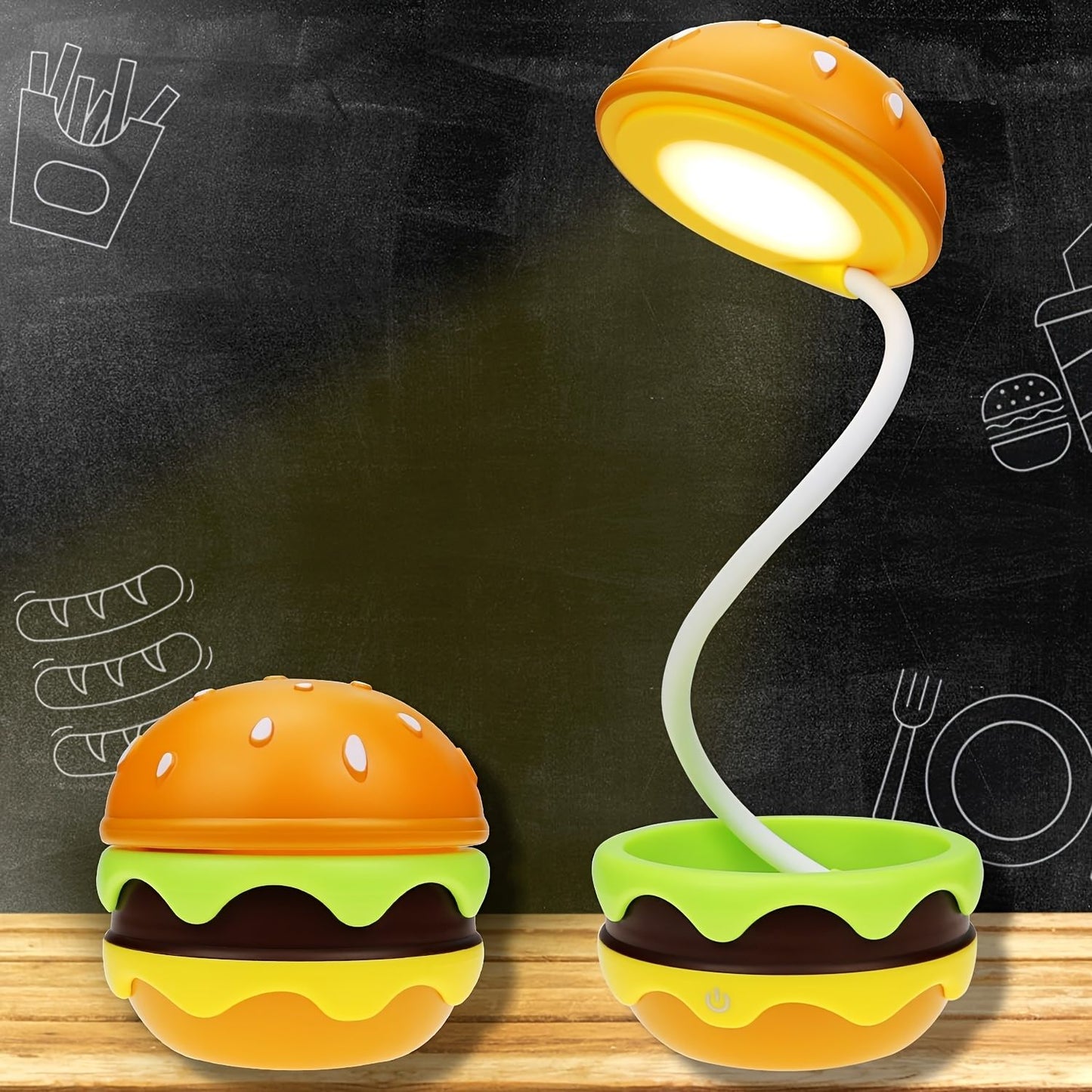 Burger-Shaped Rechargeable Night Light