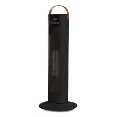 Pursonic Portable Electric Ceramic Tower Heater with Oscillation and Remote Control - Black, Fast Heating, Quiet Operation for Spaces up to 30m2