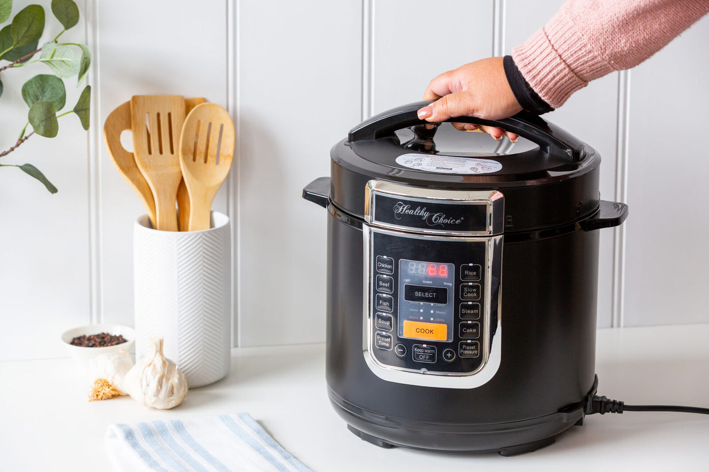 6L Ceramic Pressure Cooker - PFAS Free