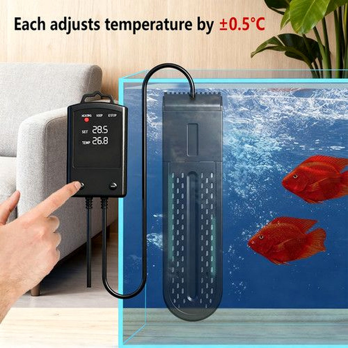 1500W Submersible Aquarium Water Heater