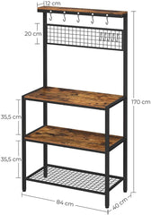 VASAGLE Industrial Kitchen Storage Rack