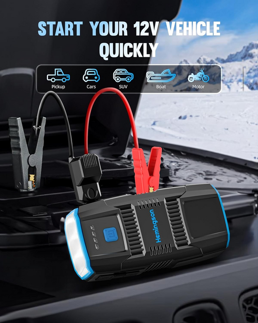 Hemingson 2000A Jump Starter with LED Light