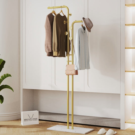 Freestanding Coat Rack with Marble Base