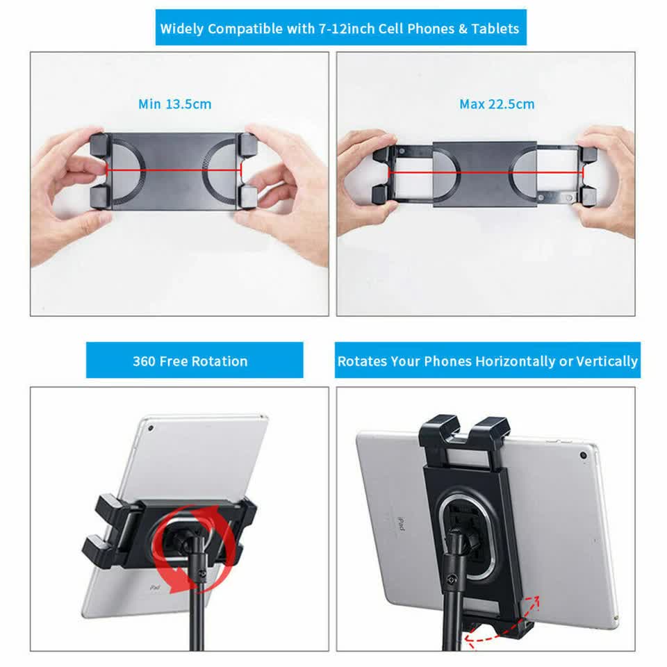 Floor Tablet & Phone Stand 4.7-12.9in