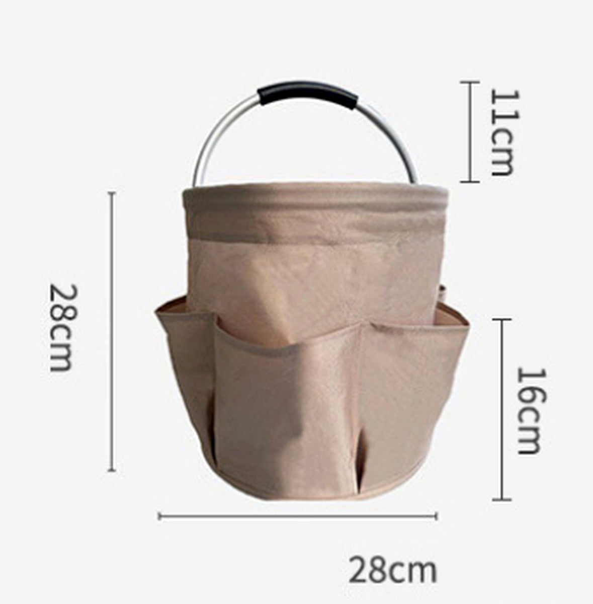 Green 17L Collapsible Camping Basket