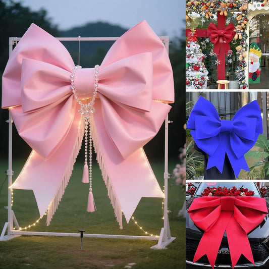 Red EVA Glitter Bow Decoration DIY Kit