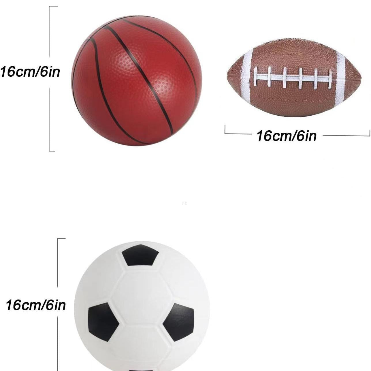 3-Pack Mini Sports Balls Set