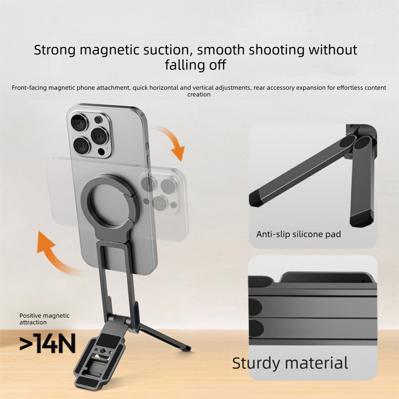 Multi-Functional Foldable Tripod Stand , Design for iPhone & Android