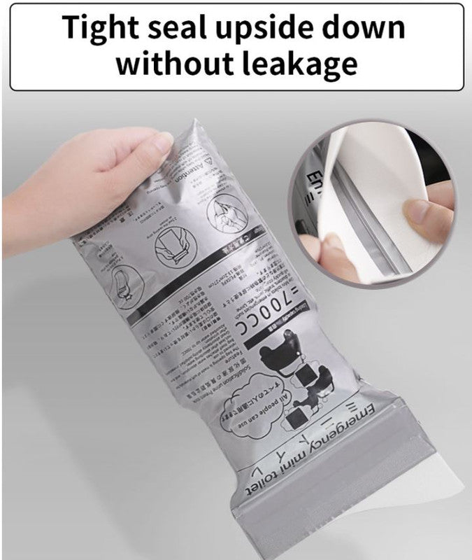 32PCS Leak-Proof & Odorless Motion Sickness Bags and Emergency Urine Bags - Unisex Portable Travel Potty for Car Road Trips & Camping