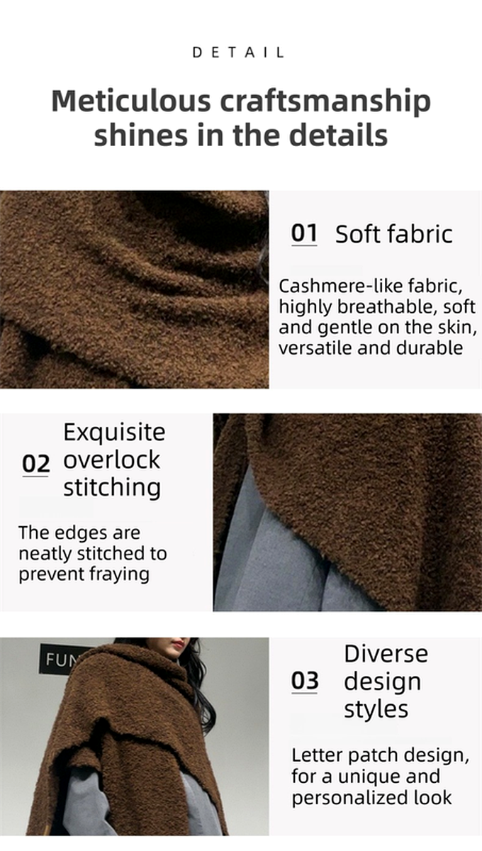 Elegant Thickened Drape Shawl & Cape Cardigan Coat