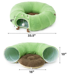 2-in-1 Versatile Circular Doughnut Nest & S-Curve Play Center, Easy Fold-Away Storage