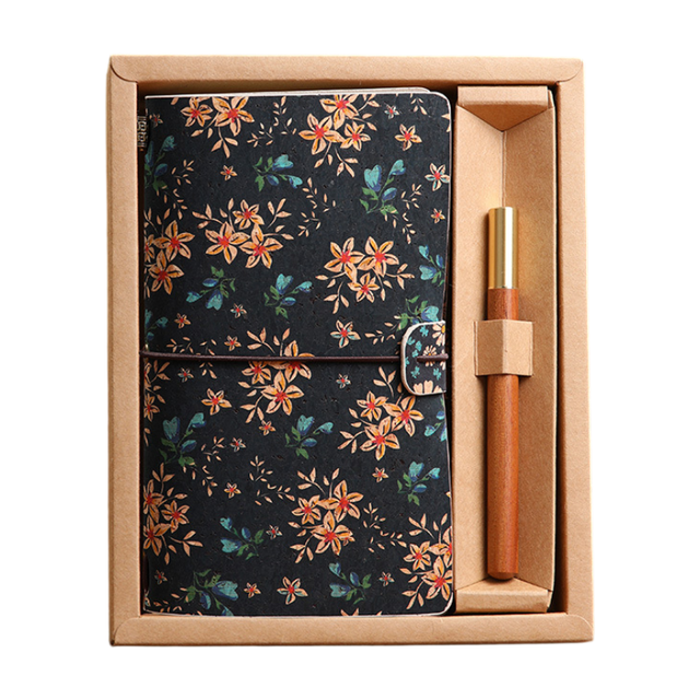 Calendula Retro A6 Travelers Leather Notebook