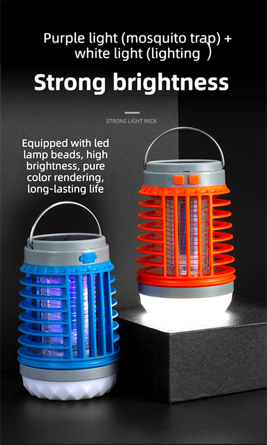 Orange 2-in-1 Cordless Flashlight & Zapper Lantern