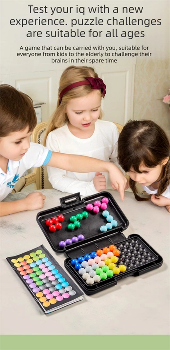 3-Pce Black 3D Puzzle - Portable