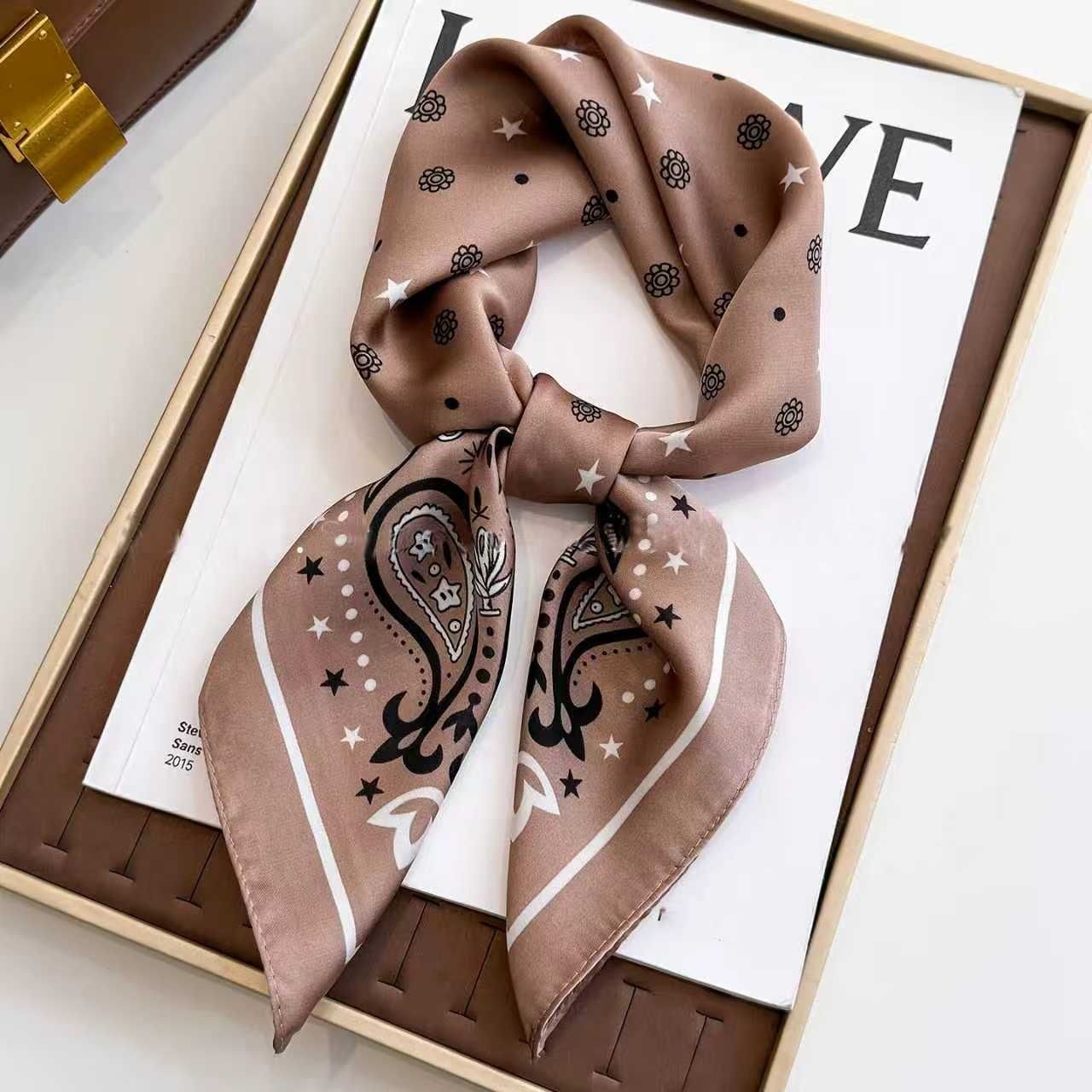White Women's 70cm Square Scarf