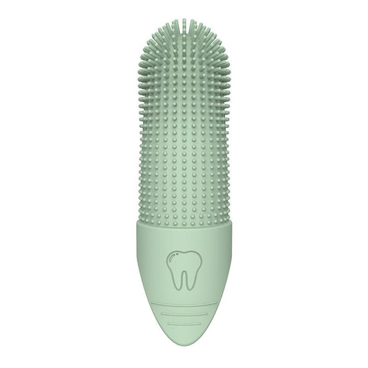 Green Pet Finger Toothbrush