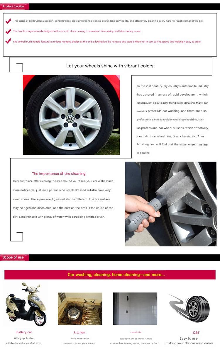 Essential Auto Detailing Tool for Deep Cleaning Tyres and Alloy Rims
