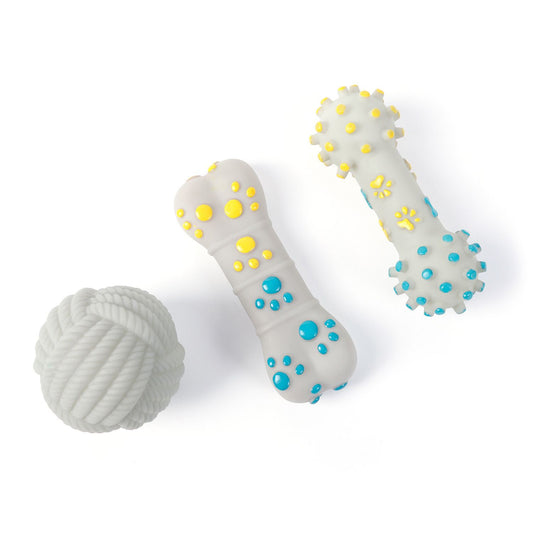 3-Piece Dog Chew Toy Set