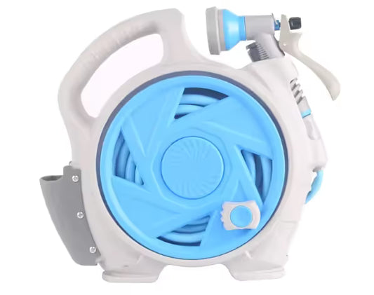 Blue Portable Hose Reel Cart