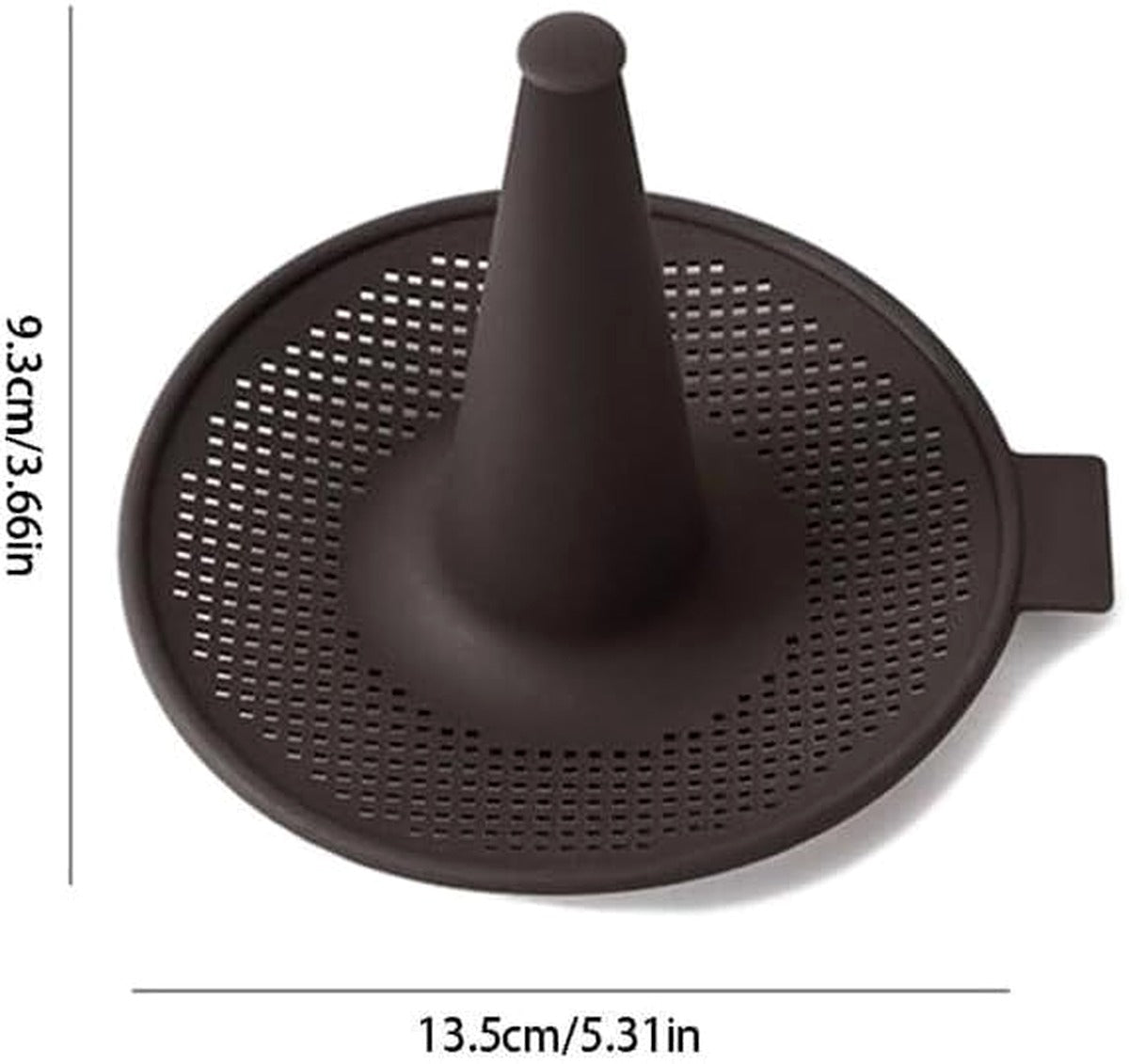 Perforated Non-Stick Pastry Pans with Cone Center (6-Piece, Coffee)