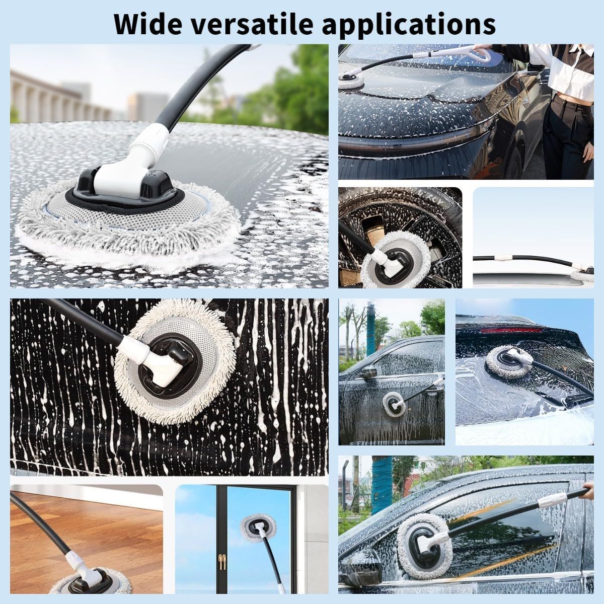 Telescopic Microfibre Car Wash Mop