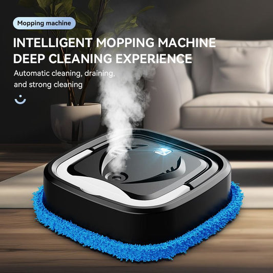 Black P6 Smart Robotic Mop and Floor Cleaner for Full Home