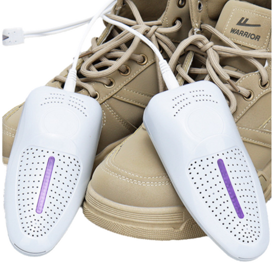 1 Pairs Light Grey Portable USB Shoe Dryer & 360° All-Round Cyclic Thermal Drying
