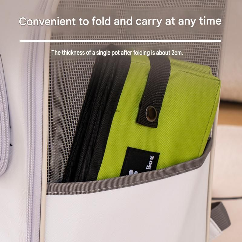 Foldable Travel Cat Litter Box - Black