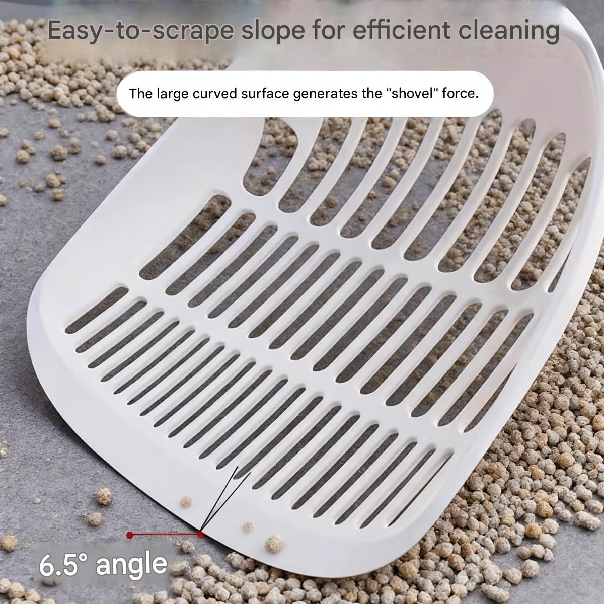 Large Cat Litter Scoop - White