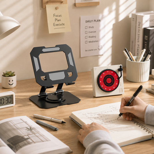 Study Focus Timer & Tablet Stand Set - Black