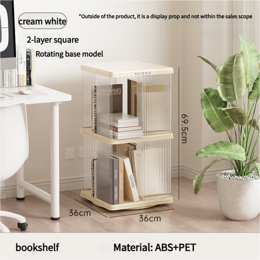Cream White Multi-Layer Storage Rack, 36x36x69.5cm