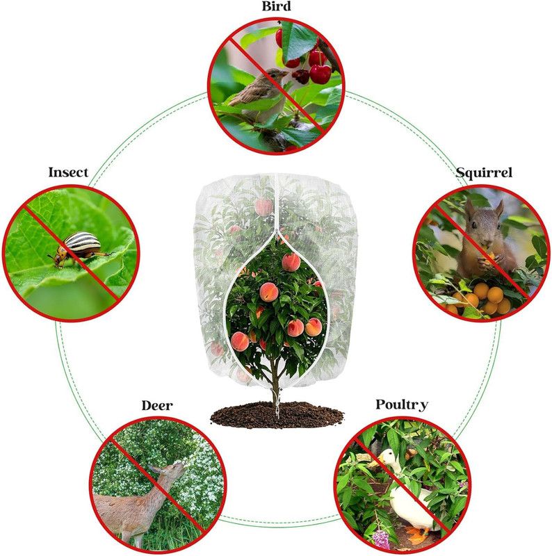Heavy-Duty Garden Insect Netting - 180 x 240cm - 2-Pack