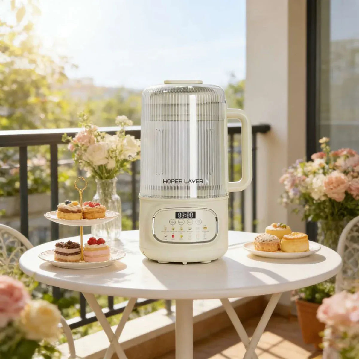 Hoper Layer 8-in-1 Quiet Cooking Blender