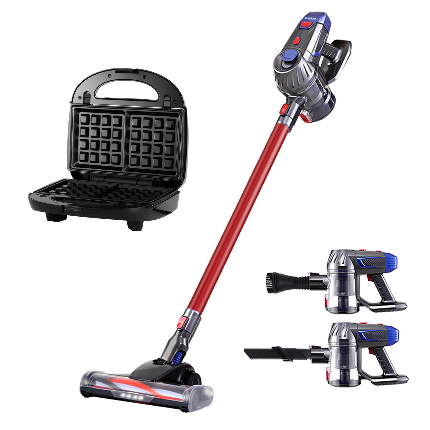 Devanti K7 Cordless Vacuum + Sandwich Maker