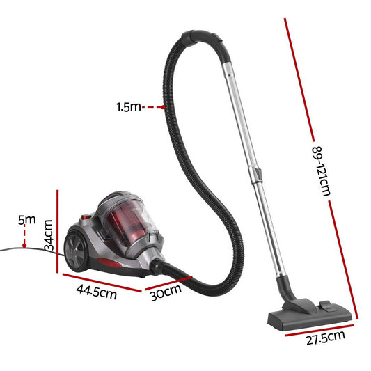 Devanti Bagless Canister Vacuum - 2000W
