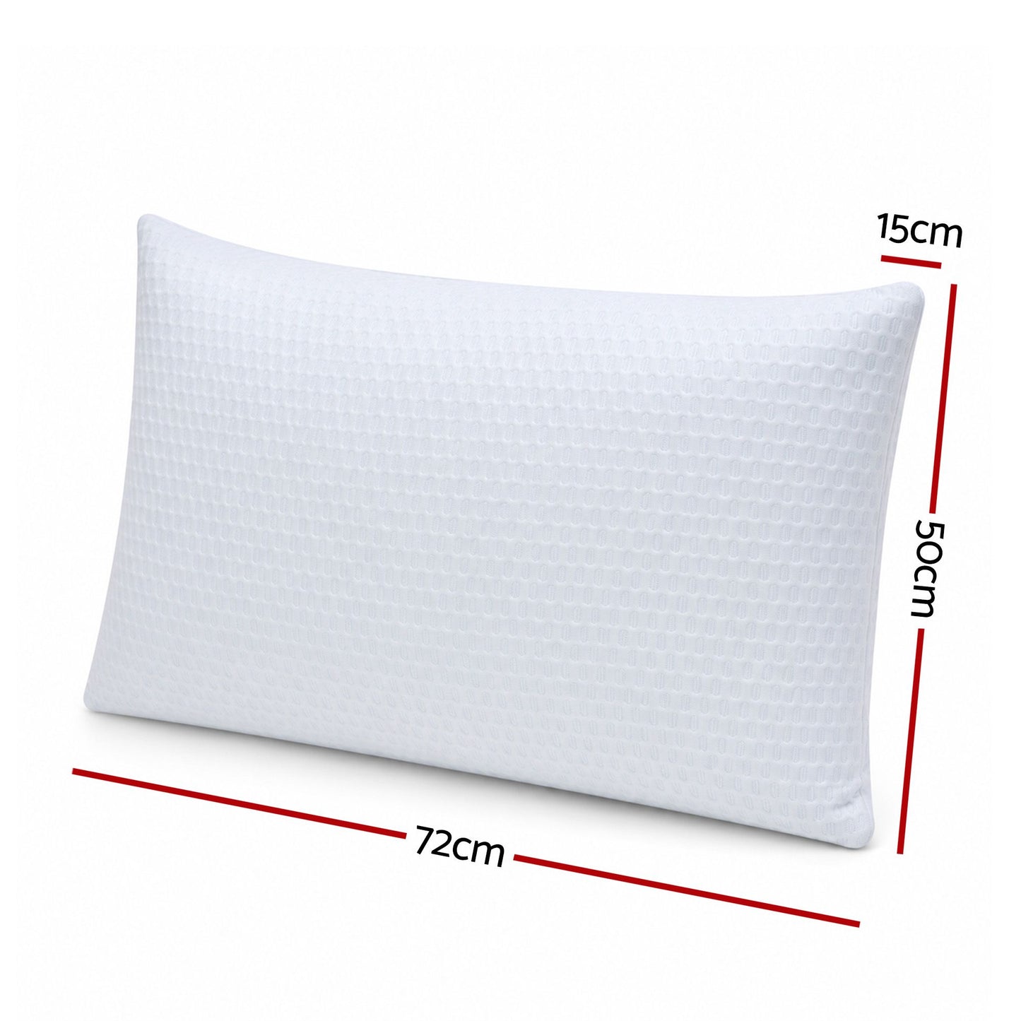 RoomSense Adjustable Shredded Gel Memory Foam Pillow - 72 x 50 x 15cm