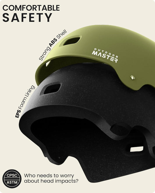 OutdoorMaster Kids Bike Helmet - Medium