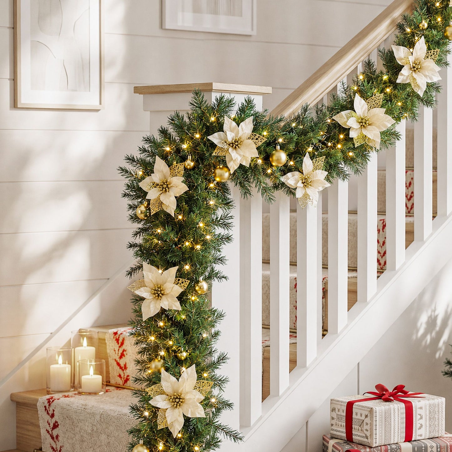 Jingle Jollys LED Christmas Garland - 2.7m