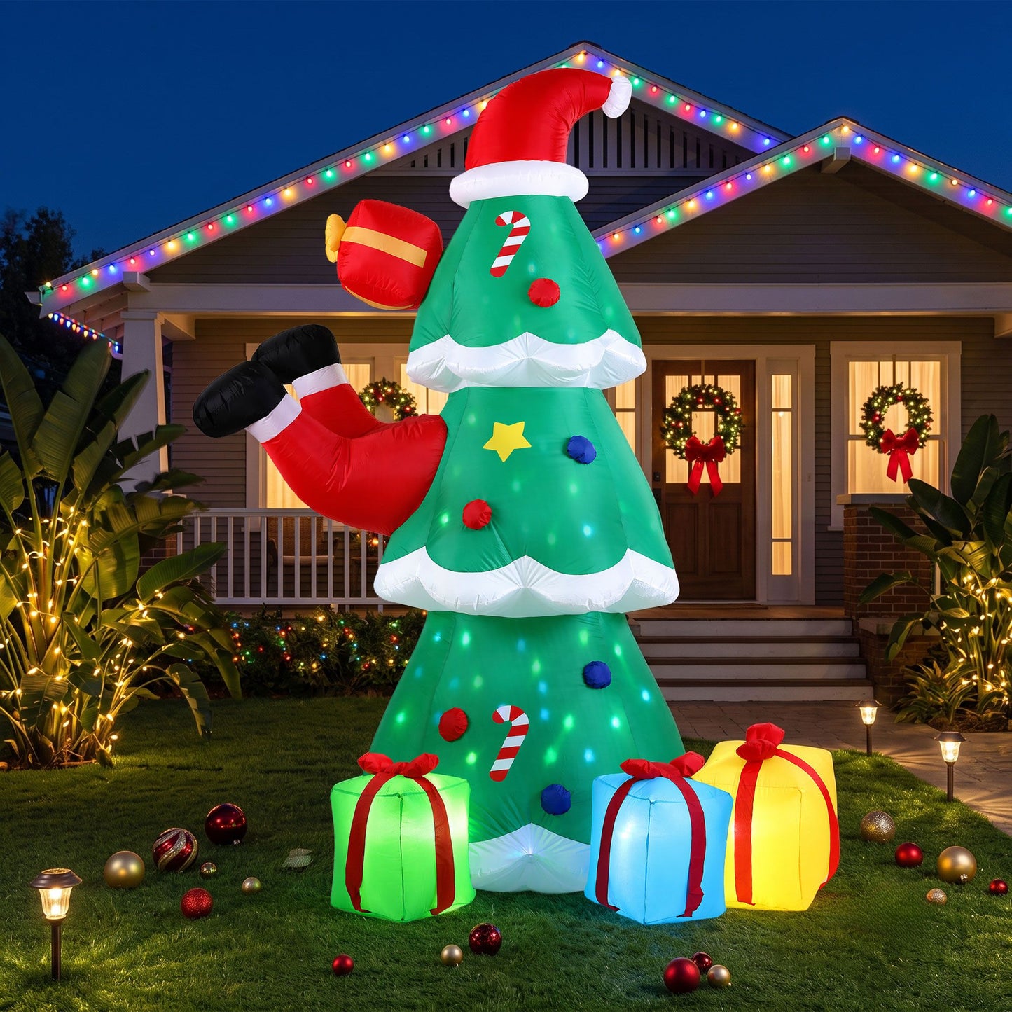 Jingle Jollys Inflatable Christmas Tree - 2.5m